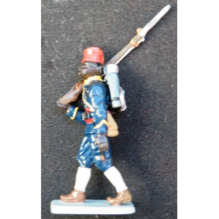 SOLDAT DE PLOMB : figurine tirailleur sénégalais CBG Hachette hauteur 10 cm