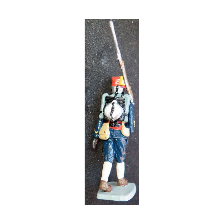 SOLDAT DE PLOMB : figurine tirailleur sénégalais CBG Hachette hauteur 10 cm