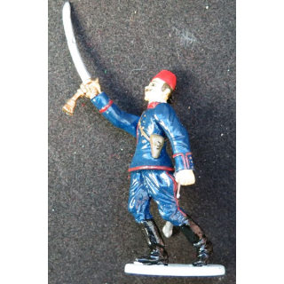 SOLDAT DE PLOMB figurine officier turc 1° GM CBG Hachette hauteur 10 cm