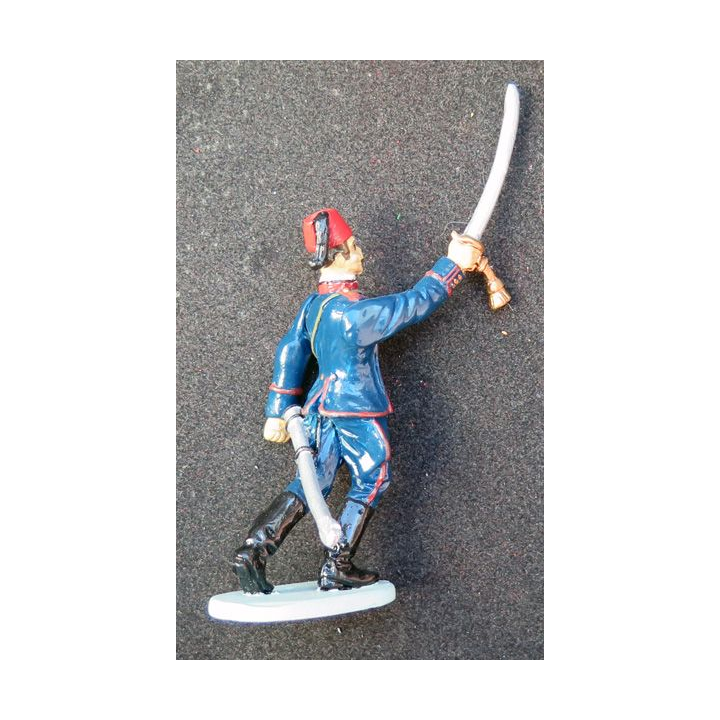 SOLDAT DE PLOMB figurine officier turc 1° GM CBG Hachette hauteur 10 cm