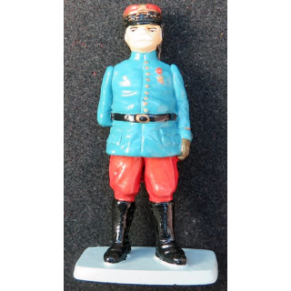 SOLDAT DE PLOMB : figurine Maréchal Joffre 1° GM CBG Hachette hauteur 7,3 cm