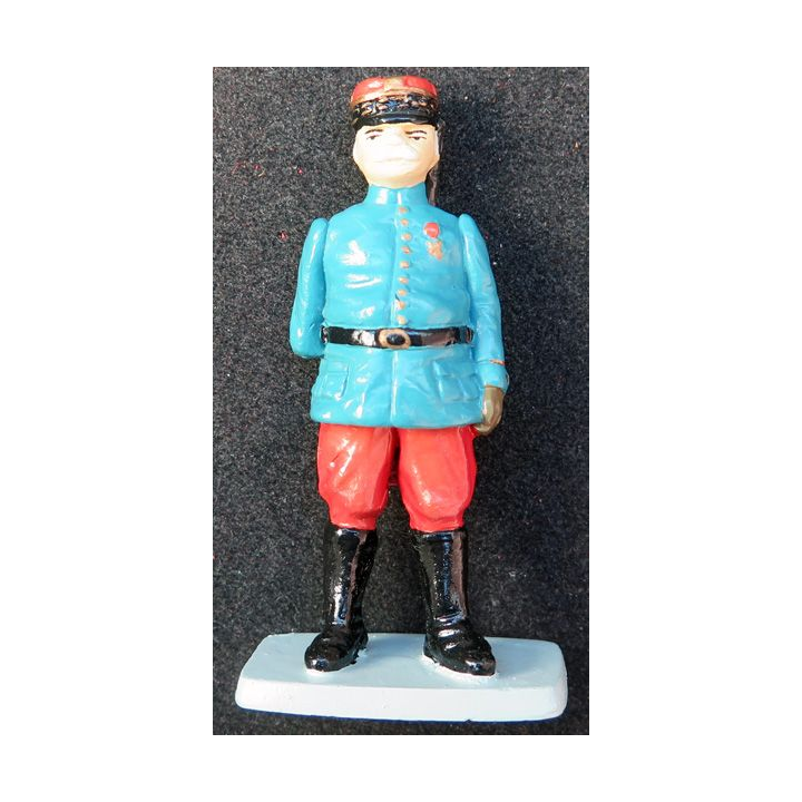 SOLDAT DE PLOMB : figurine Maréchal Joffre 1° GM CBG Hachette hauteur 7,3 cm