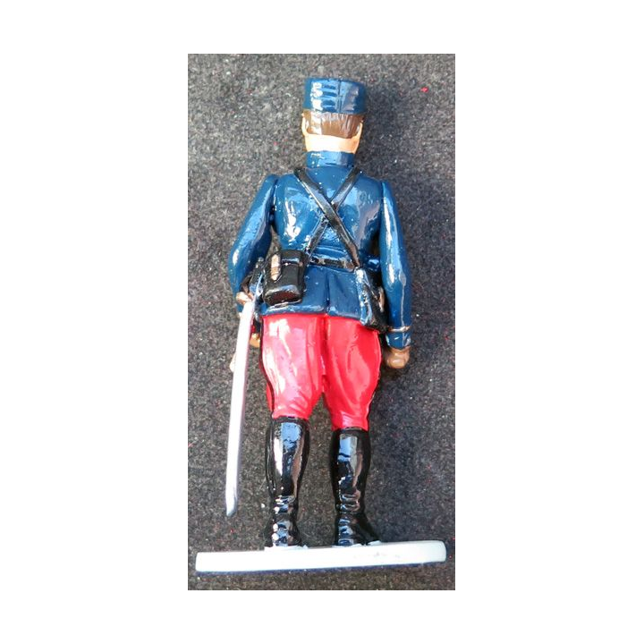 SOLDAT DE PLOMB : figurine officier général 1° GM CBG Hachette hauteur 7,5 cm