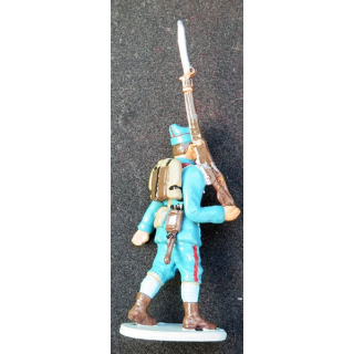 SOLDAT DE PLOMB : figurine soldat roumain 1° GM CBG Hachette hauteur 10,5 cm