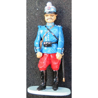 SOLDAT DE PLOMB : figurine officier de hussards 1° GM CBG Hachette