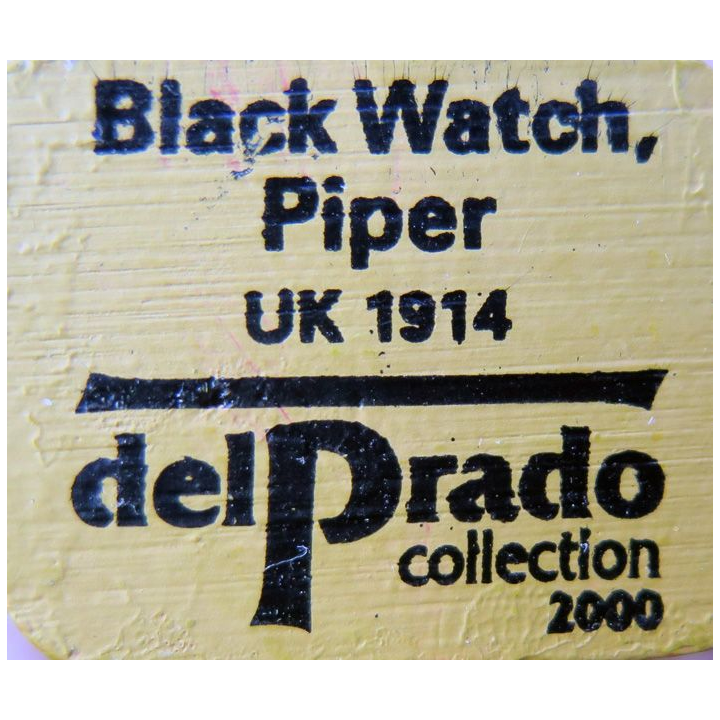 SOLDAT DE PLOMB : figurine Black watch Piper UK 1914 Del Prado hauteur 7 cm