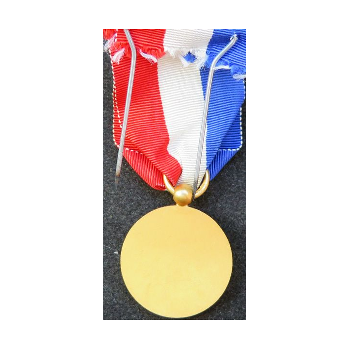 FRANCE : médaille de vermeil du Souvenir Français (en métal doré)