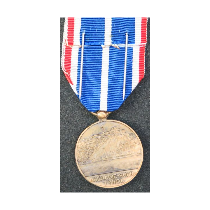 Médaille en bronze non officielle française de la Rhénane, Ruhr, Tyrol