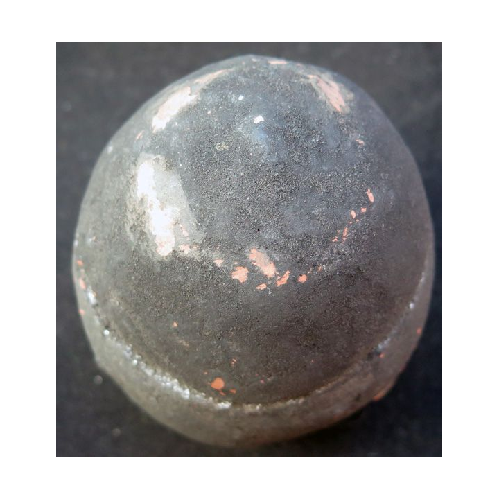 Géode artificielle : Imitation de géode de Galène en forme d'oeuf diamètre 7,5 cm