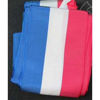 Ruban tricolore de largeur 7 cm et longueur 2,2 m