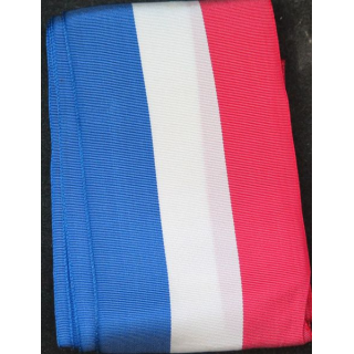 Ruban tricolore de largeur 7 cm et longueur 2,7 m