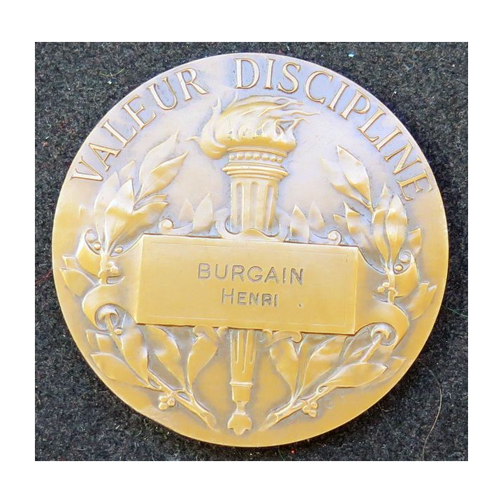 Médaille en coffret du Maréchal Foch diamètre 5 cm Prudhomme Burgain