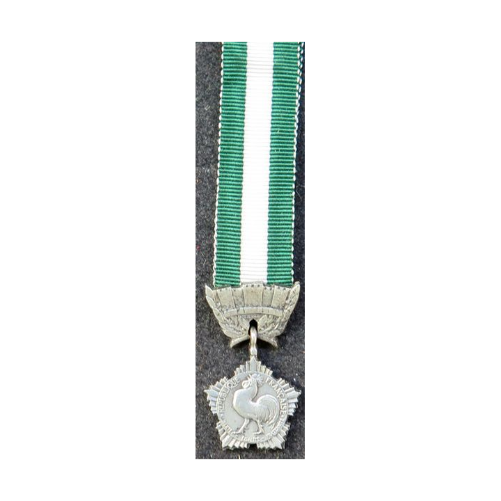 FRANCE : médaille miniature des collectivités locales en argent