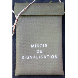 Miroir de signalisation SOS dans sa pochette 13 x 8,5 cm