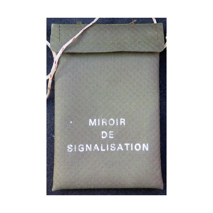 Miroir de signalisation SOS dans sa pochette 13 x 8,5 cm