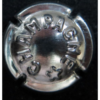Capsule Muselet champagne générique n° 370sb lettres épaisses relief métal