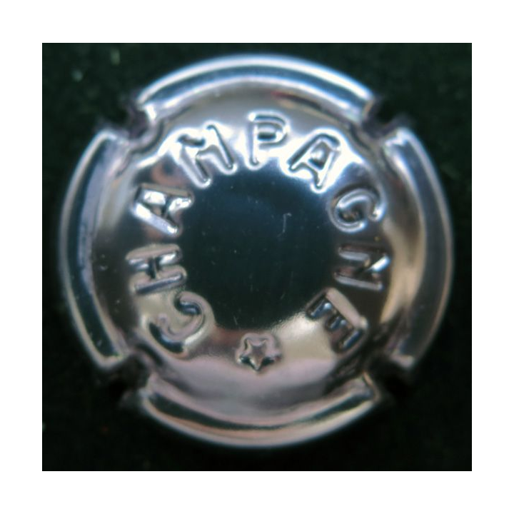 Capsule Muselet de champagne générique n° 370m estampée en creux
