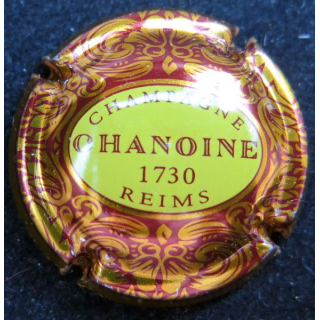 Capsule Muselet de champagne Chanoine n° 4 lettres rouges