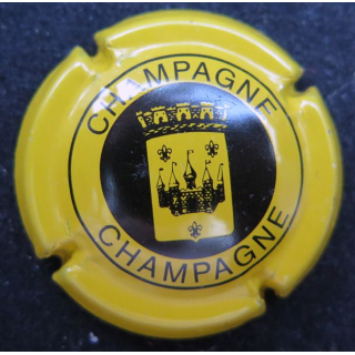 Capsule Muselet de bouteille de champagne PANNIER n° 19 jaune et noir