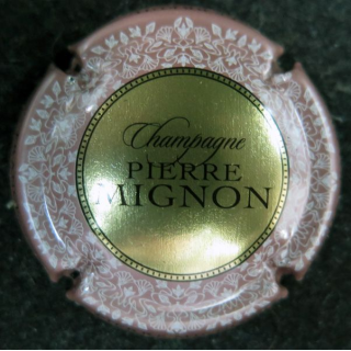 Capsule Muselet de champagne MIGNON Pierre n° 151c contour vieux rose