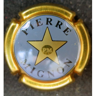 Capsule Muselet de champagne MIGNON Pierre n° 12a gris contour or