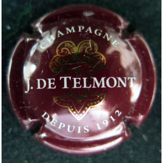 Capsule Muselet de bouteille de champagne J. de TELMONT n° 22b 