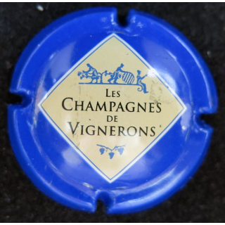 Capsule Muselet LES CHAMPAGNES DE VIGNERONS n° 665b tonneau strié