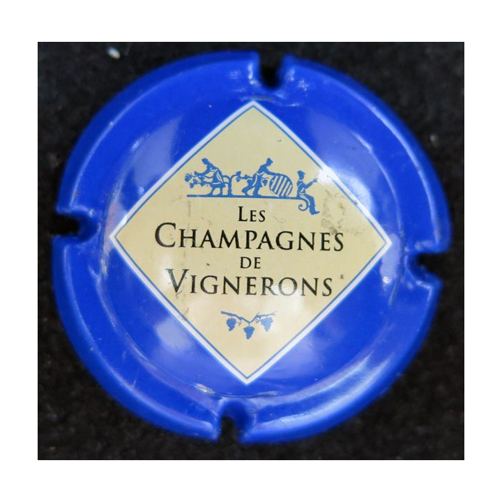 Capsule Muselet LES CHAMPAGNES DE VIGNERONS n° 665b tonneau strié