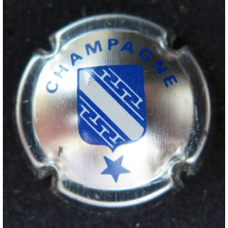 Capsule Muselet de bouteille LES CHAMPAGNES DE VIGNERONS n° 665b tonneau strié - bleu