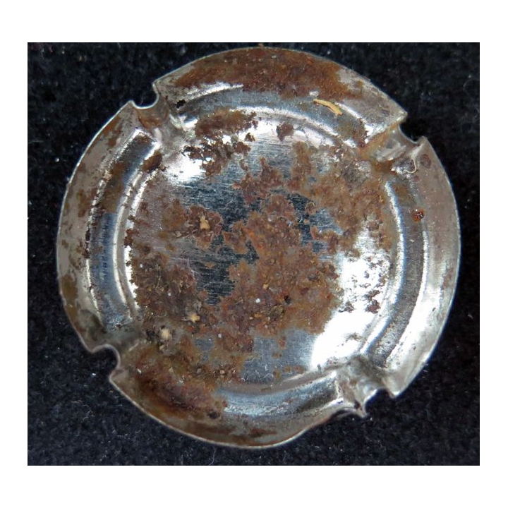 Capsule Muselet de bouteille de Champagne VEZIEN Marcel n° 12a Noir et Or