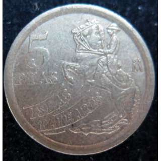 ESPAGNE : Pièce de 5 pesetas Islas Baleares 1997