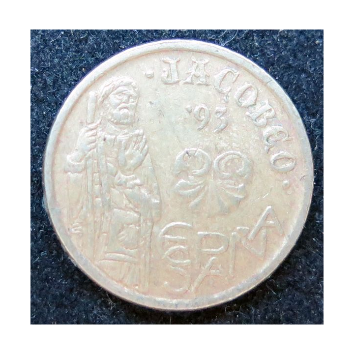 ESPAGNE : Pièce de 5 pesetas Jacobeo .93 1993