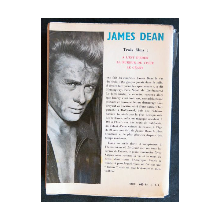 James Dean ou le mal de vivre de Yves Salgues aux éditions Pierre Horay