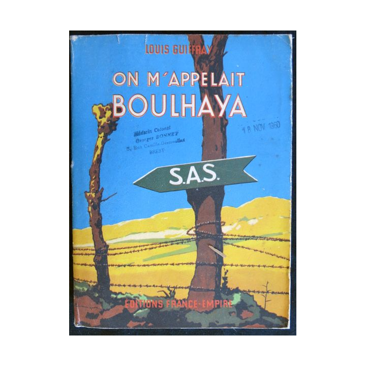 On m'appelait Boulhaya de Louis Guiffray aux éditions France-Empire