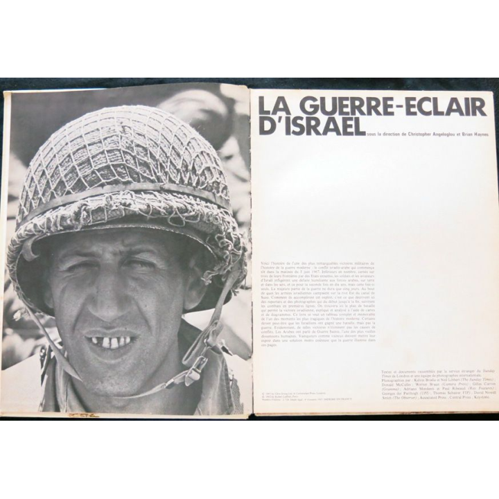 La guerre-éclair d'Israël 5 au 9 juin 1967 de Christopher Angeloglou et Brian Haymes aux éditions Robert Laffont