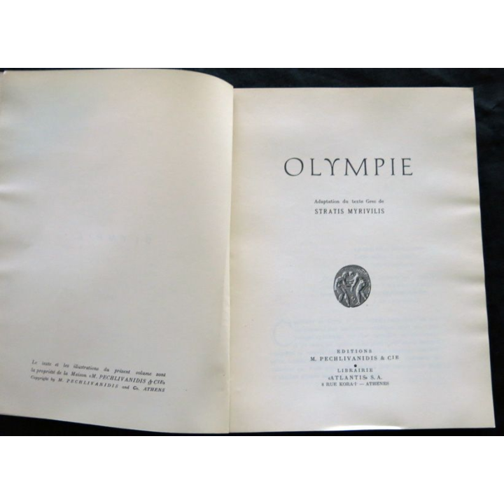Olympie Adaptation du texte grec de Stratis Myrivilis aux éditions  M. Pechlivanidis & Cie