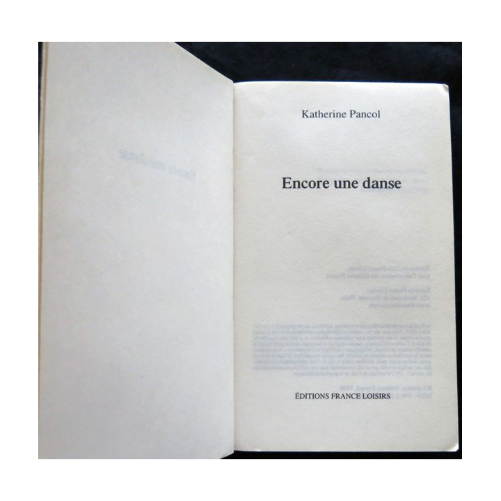Encore une danse de Katherine Pancol aux éditions Piment