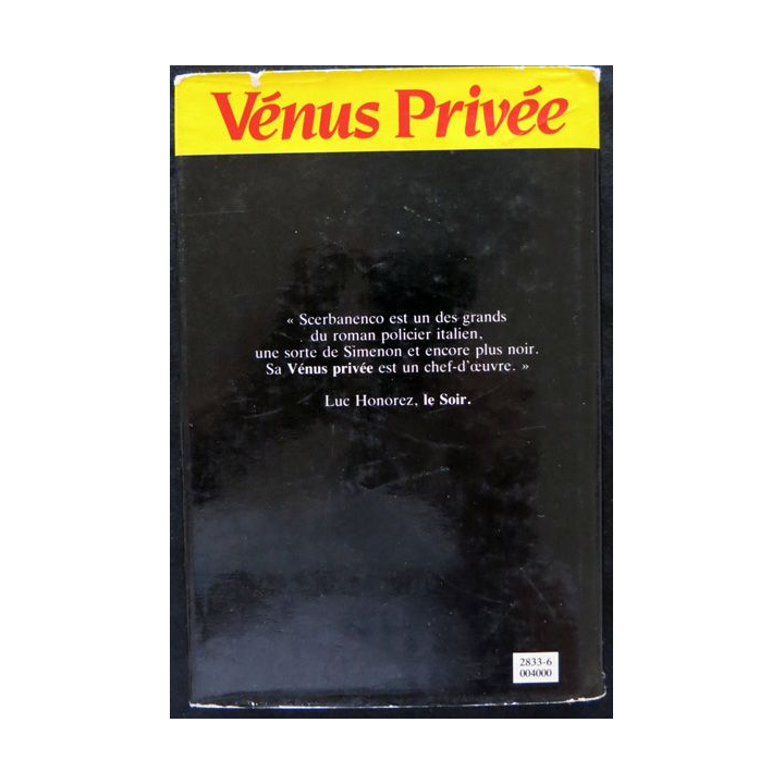 Venus privée de Giorgio Scerbanenco aux éditions France Loisirs