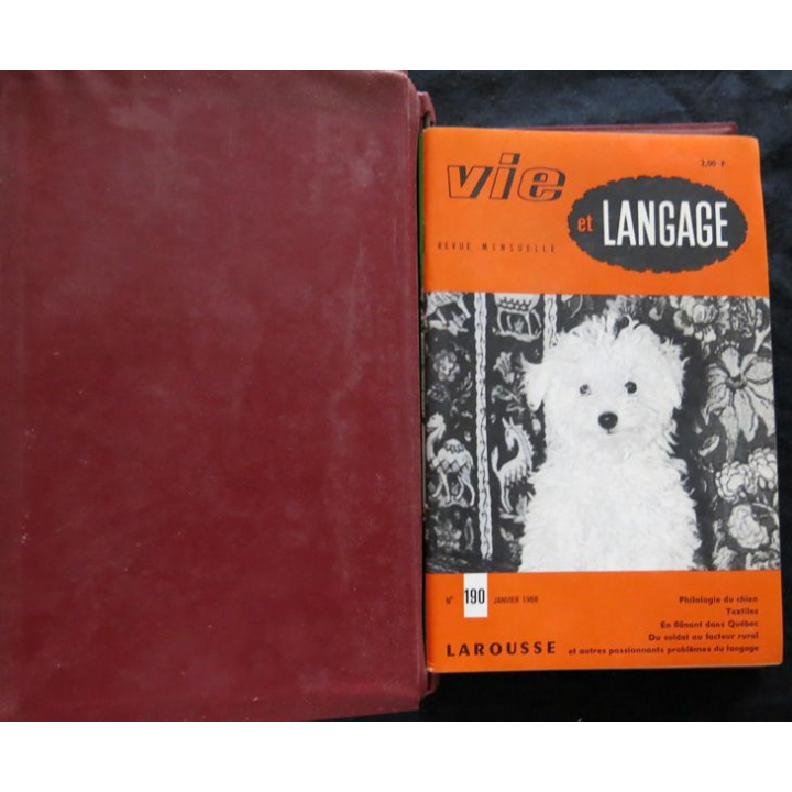 Vie et langage N° 190 à 201 (classeur reliure) aux éditions Larousse