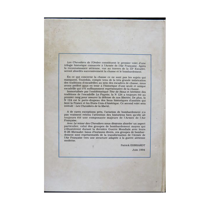 Les chevaliers de l'ombre 2° époque 1945-1993 de Patrick Ehrhardt aux éditions EDIPOL SARL
