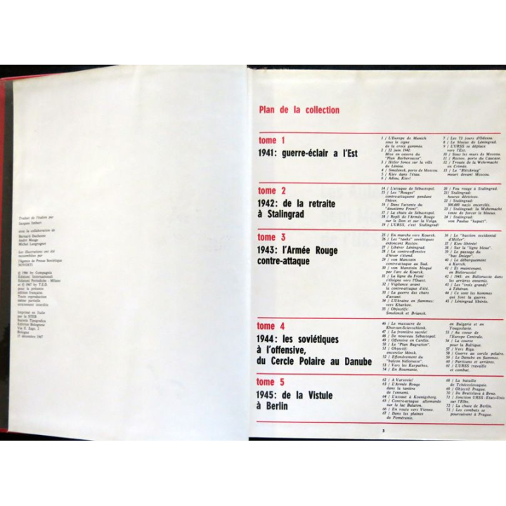 L'URSS dans la seconde guerre  mondiale N° 5 de Témoignage-Edition-Diffusion Paris