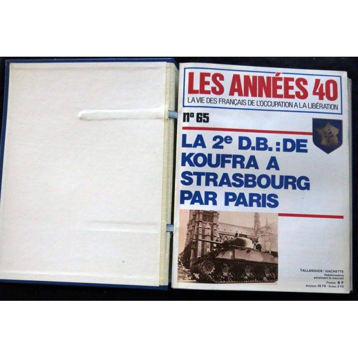 Les années 40 - la vie des français sous l'occupation N° 65 au N° 80 aux éditions Tallandier - Hachette