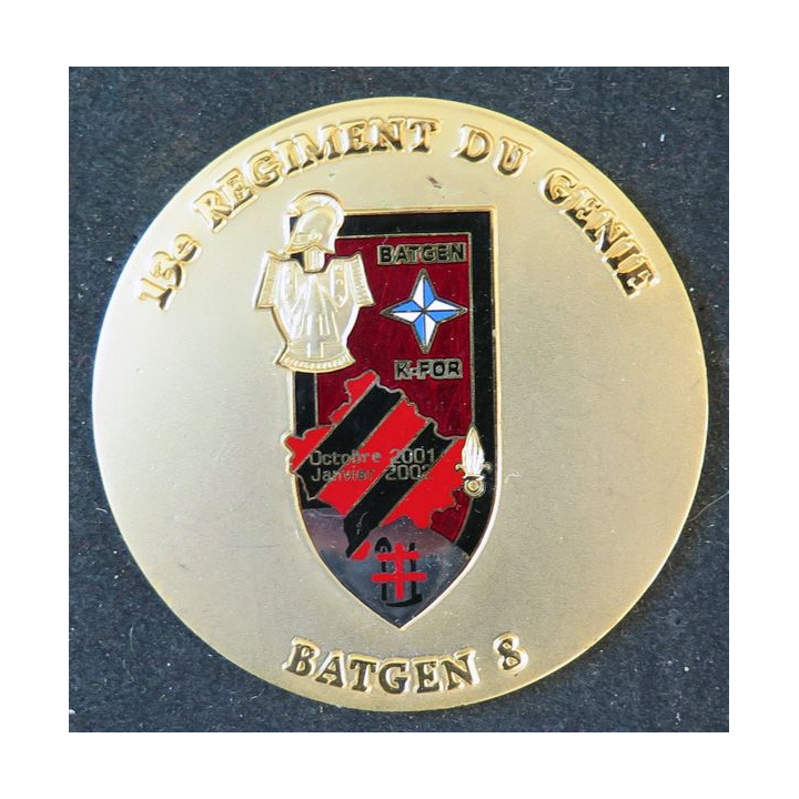 13° RG : médaille du BATGEN 8 du 13° Régiment du Génie 