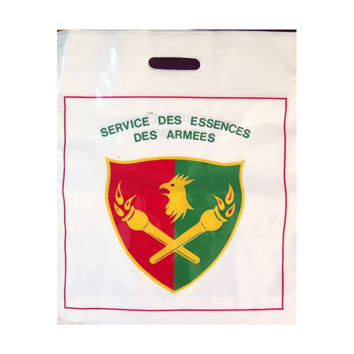 SEA : sac du service des essences des armées en plastique dimension 48 x 39
