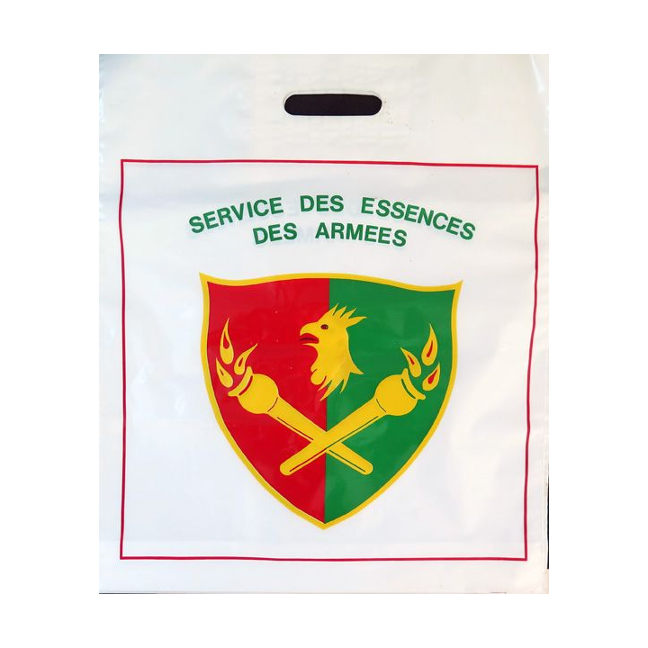SEA : sac du service des essences des armées en plastique dimension 48 x 39
