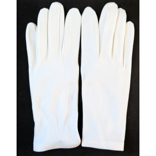 paire de gants blancs tenue de cérémonie taille 8 bouton pression