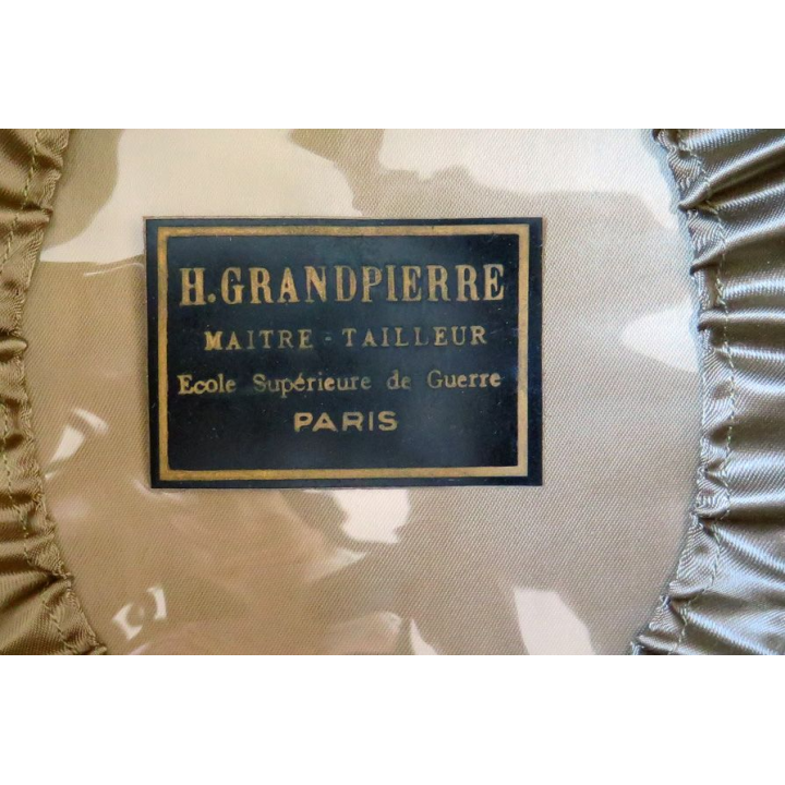 Képi de Commandant d'infanterie Grandpierre maitre tailleur école mili