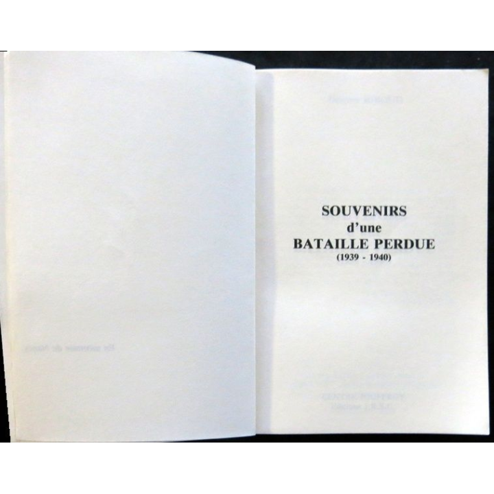 Souvenirs d'une bataille perdue de Jacques Riboud aux éditions Centre Jouffroy Editions J.R.S.C