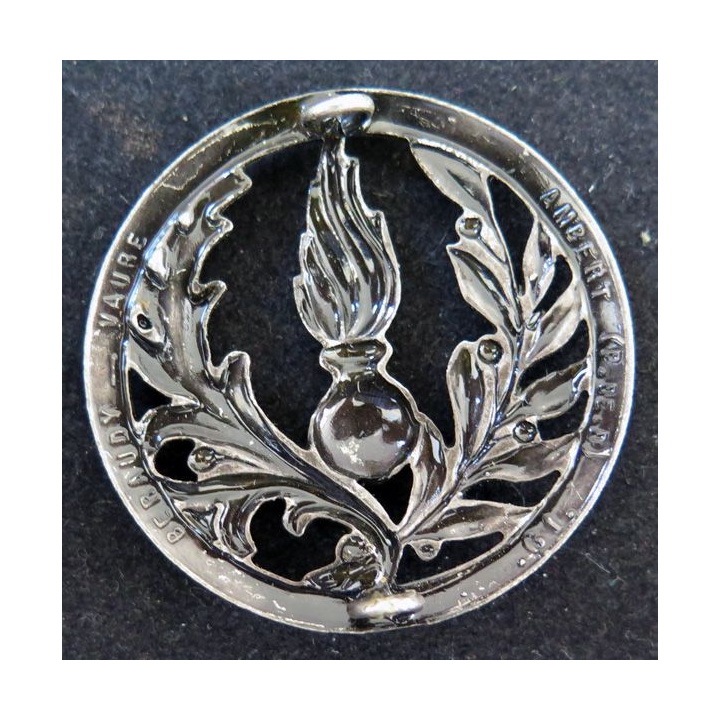 INTENDANCE : insigne de béret de l'Intendance et du commissariat