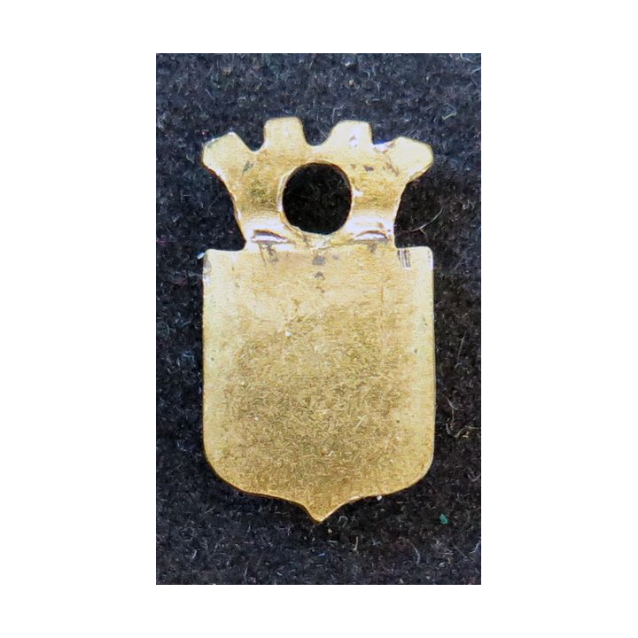 PORTE CLEFS : porte clefs de la ville de Besançon avec écu en émail 2 x 1 cm